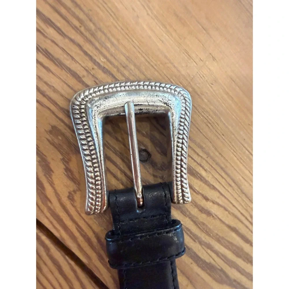 Fossil black leather